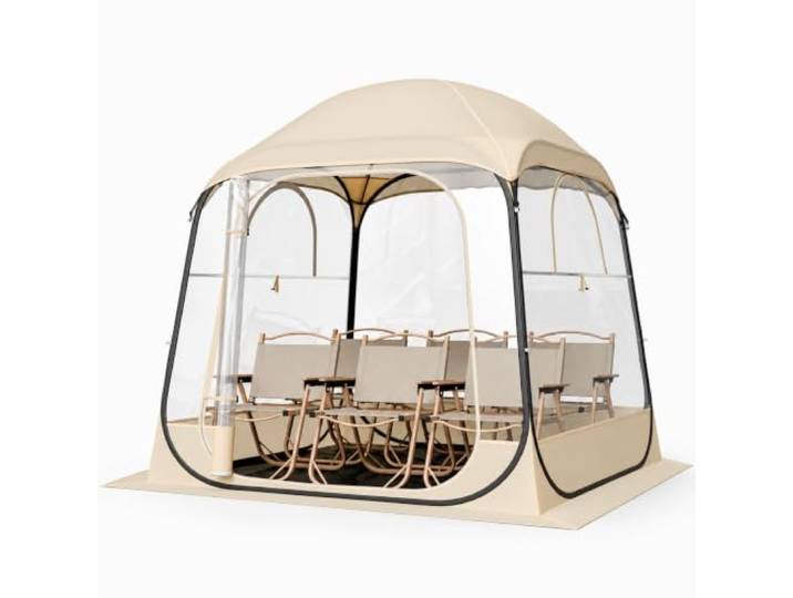 VEVOR Tente de Sport Pop up\, 4 Tailles optionnelles\, Tente à Bulles Transparente pour 1 à 6 Personnes\, Pod d'extérieur étanche avec Tapis de Sol et Housse supérieure\, tentes de Jardin Igloo dôme abri