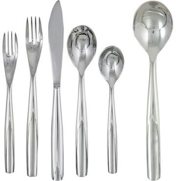 Ginkgo Charlie 42-piece Stainless Steel Flatware Set (Service for 8)