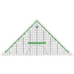 Möbius + Ruppert, Lineal, Geometrie-Dreieck (32 cm, Kunststoff)