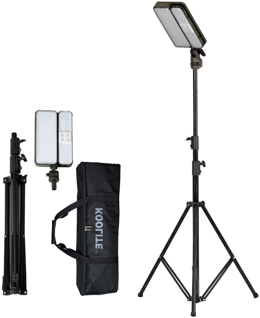 Aurolite 175cm Battery Powered Integrated LED Work Light Black 175cm H X 86cm W X 86cm D