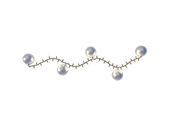 Hemsson LED-Lichterkette 2in1, Frosty silver, 550 LEDs 2in1, chrom / silber, Kunststoff