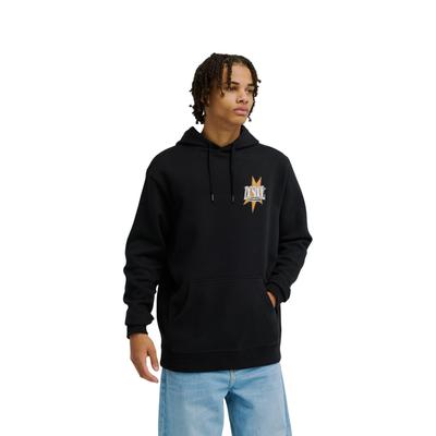 Hoodie DC SHOES "DC Huge Starz", Herren, Gr. M, schwarz, Obermaterial: 55% Baumwolle, 25% Baumwolle, 20% Polyester., Sweatshirts Hoodie