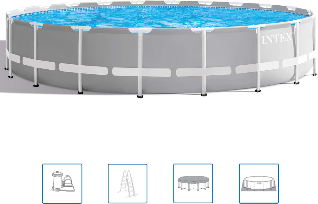Intex Prism Frame Swimmingpool-Set 610 x 132 cm 26756GN