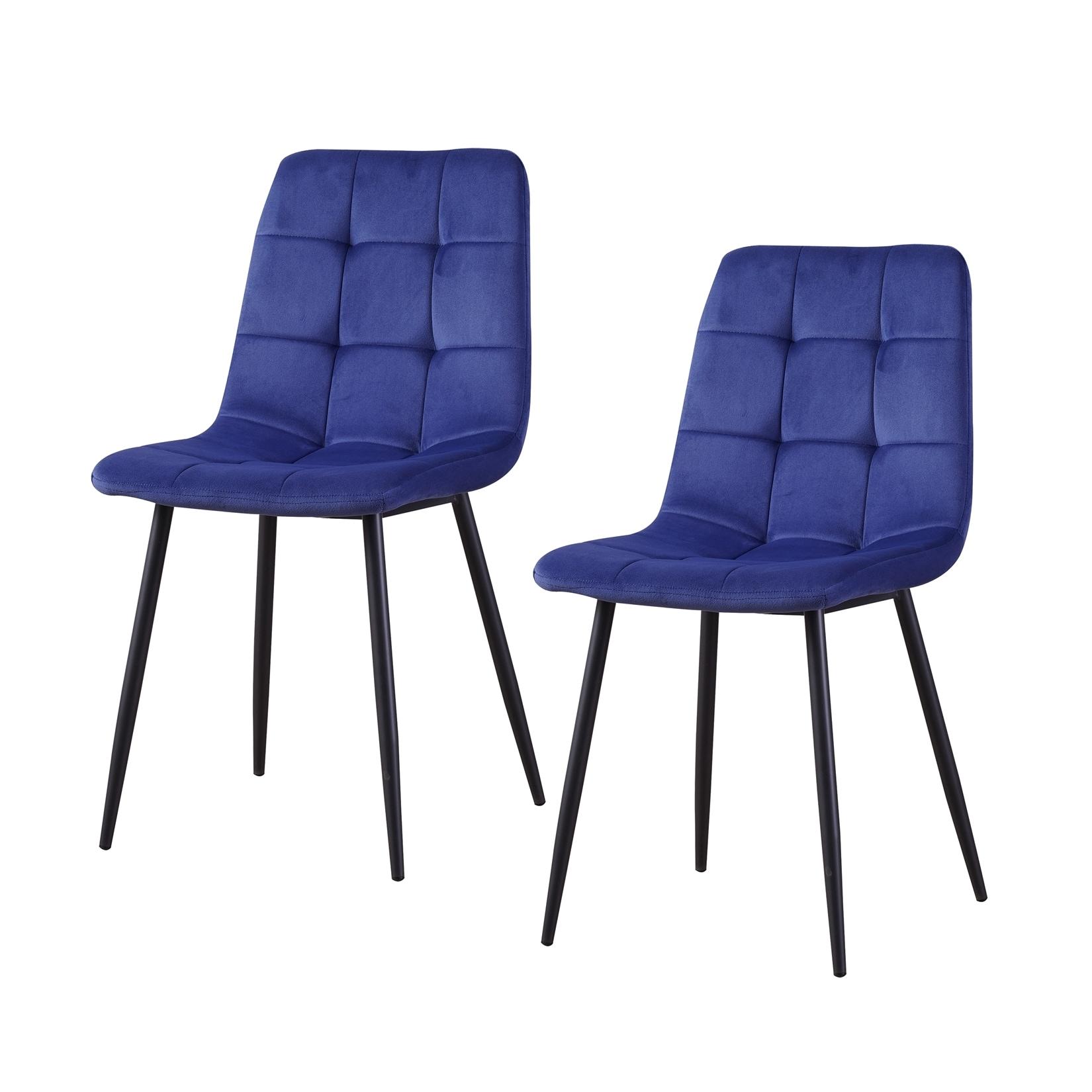 HTI-Living Stuhl Mesa Velvet Blau