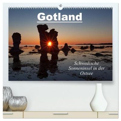 Gotland - Sonneninsel in der Ostsee (hochwertiger Premium Wandkalender 2027 DIN A2 quer), Kunstdruck in Hochglanz