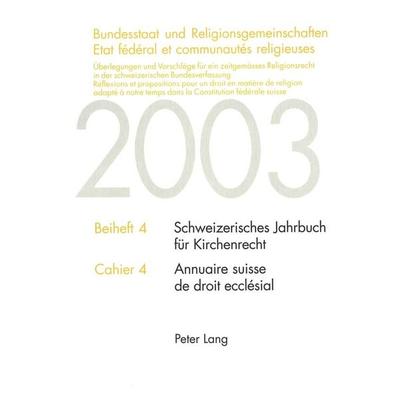 Bundesstaat und Religionsgemeinschaften- Etat fédéral et communautés religieuses, Taschenbuch von Ueli Friederich,Roland J. Campiche,René Pahud de