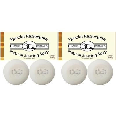 Rasierseife Sport 2er Pack Golddachs 2x 2x2x60 g Seife