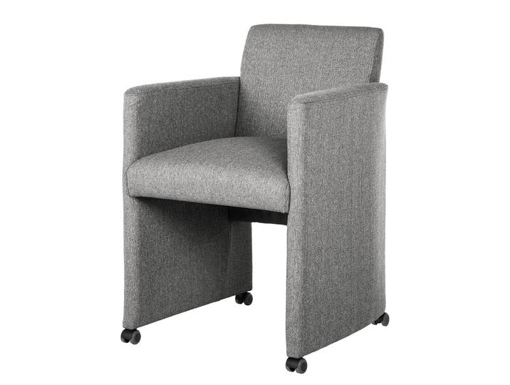 Sessel Konna Grau/Beige Flachgewebe 59 x 86 x 65cm
