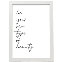 POSTER Inspirierende Kunst – Beauty A3 Weißer Rahmen