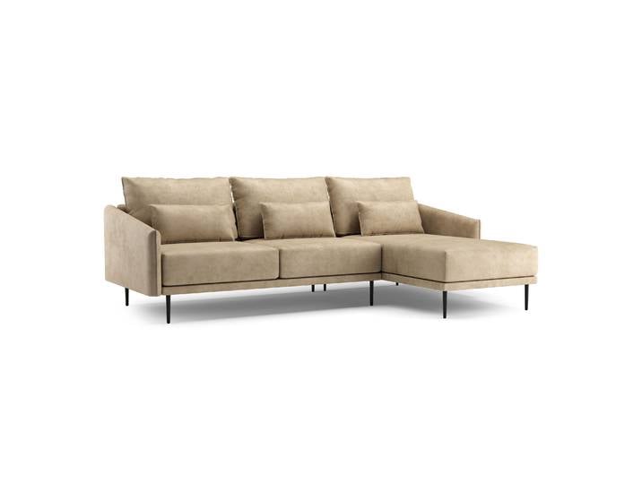 Ecksofa Leder LIV rechts beige