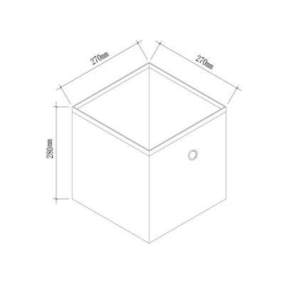 2er Set Faltbox Klappbox Aufbewahrungsbox Boxas