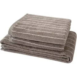 Dyckhoff Basic Line Nadelstreifen taupe Duschtuch 70 x 140 cm