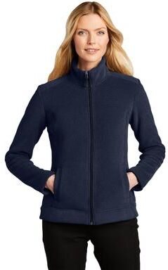 Port Authority L211 Women's Ultra Warm Brushed Fleece Jacket in Insignia Blue/River Blue Navy size 3XL