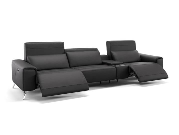 Home Design Leder 3-Sitzer Kinosofa BELLA Luxus Sofa