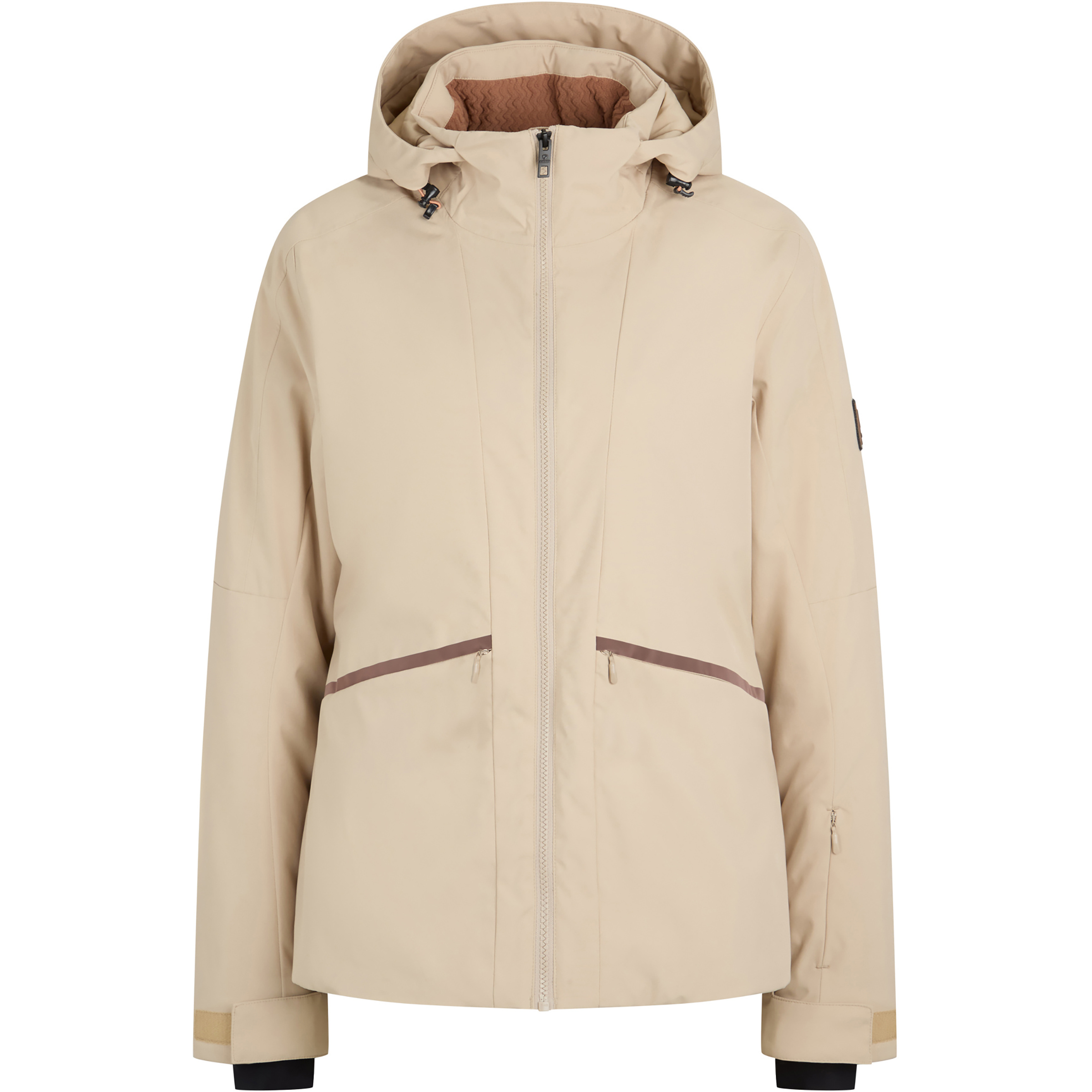 Ziener Tawia-Z Damen Isolationsjacke beige Größe S Skifahren Winddicht
