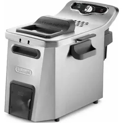 De'Longhi Fritteuse FZ44851 Stahl 3200 W 5 L, Fritteuse, Grau, Silber