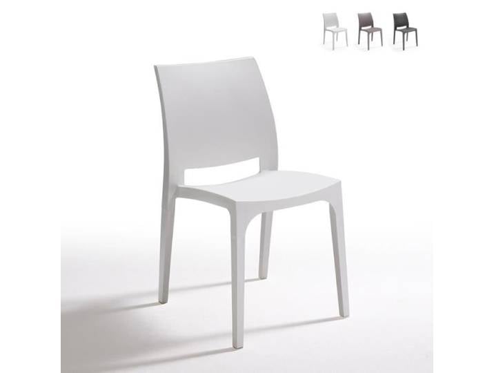 Chaise de bar - BICA - Love Bica - Blanc - Polypropylène - Empilable