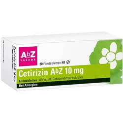 Cetirizin AbZ 10 mg Allergietabletten 20 St