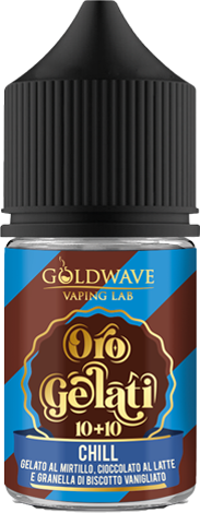 Goldwave Chill Oro Gelati Aroma Mini Shot 10ml Gelato Mango Mirtillo Cioccolato Biscotto Vaniglia