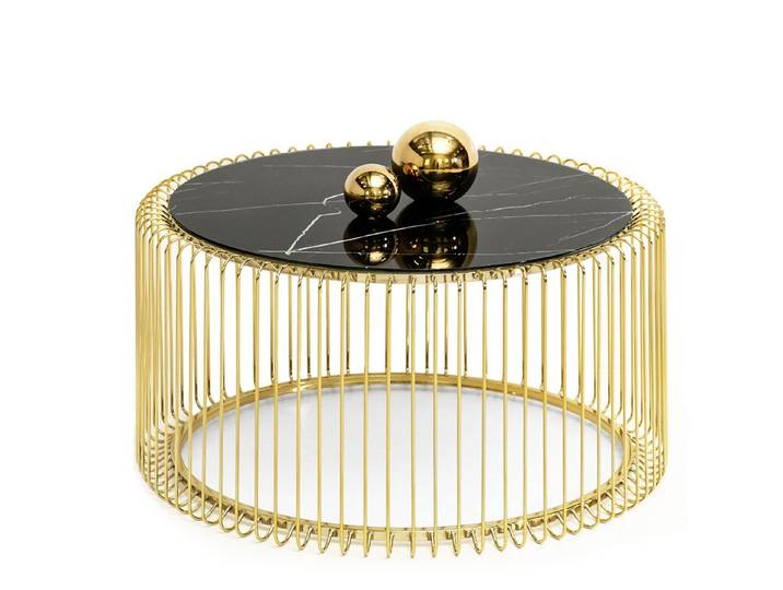 Compleo Couchtisch NAVS XL Glamour design, Tischplatte aus Glas