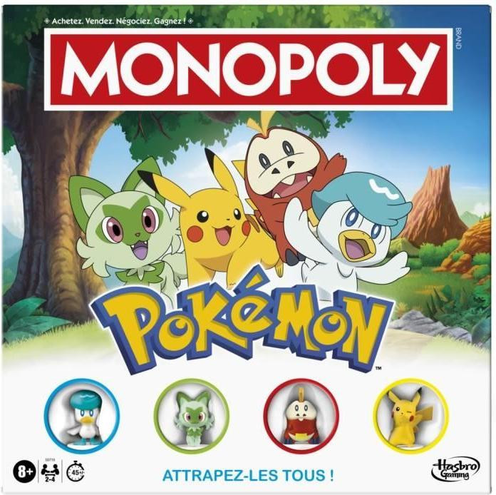 Monopoly Pokémon bordspel voor 2-4 spelers vanaf 8 jaar