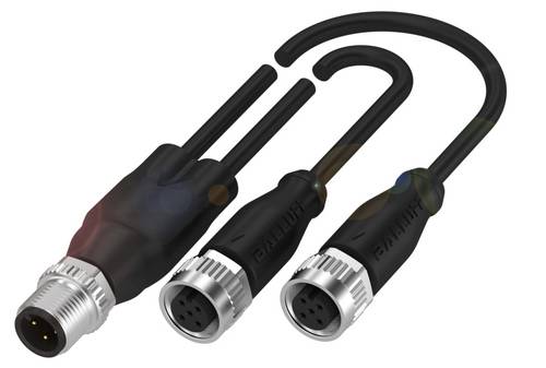 BALLUFF BCC0AUC Y-Verteiler Stecker, gerade, Buchse, gerade 0.60m Polzahl Sensoren: 4, 5 1St.