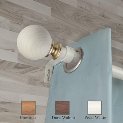 InStyleDesign Lobo 1 inch Faux Wood Curtain Rod