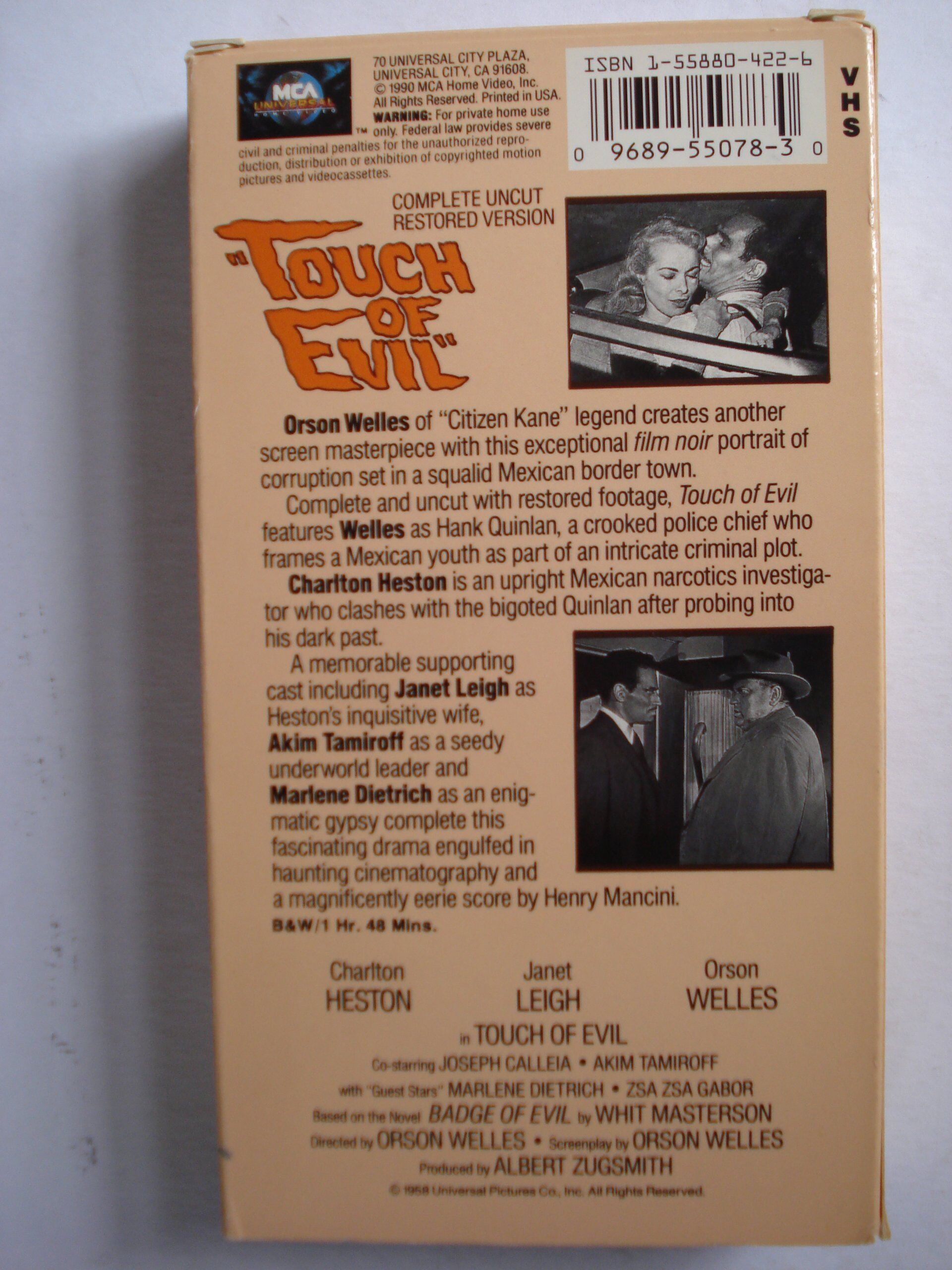 Heston - Touch of Evil [VHS] - Preis vom 11.10.2026 03:10:56 h