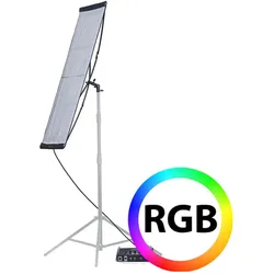 Falcon Eyes Flexibel RGB LED Paneel RX-836-K1 112x46,5 cm, Dauerlicht, Mehrfarbig