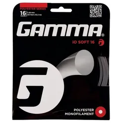 Tennissaite - Gamma iO Soft dunkelgrau - 12 m
