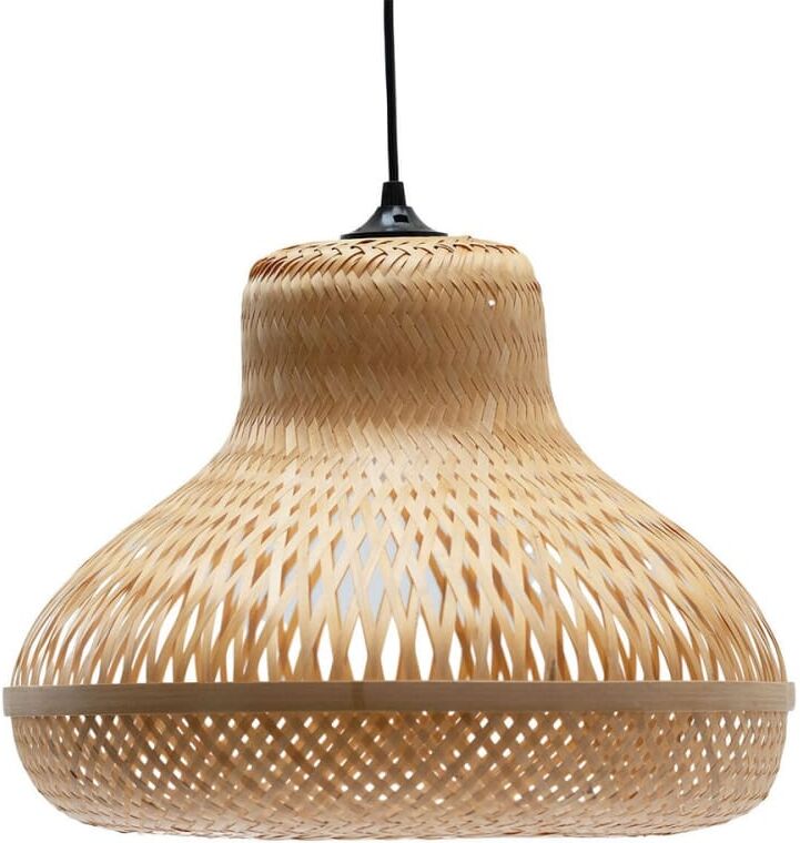 Decoclico Suspension forme poire en bambou naturel fait main Marron 40x32x40cm