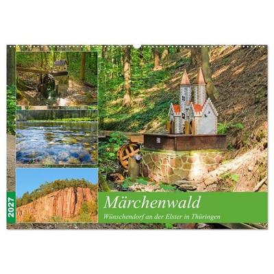 Märchenwald Wünschendorf an der Elster in Thürigen (Wandkalender 2027 DIN A2 quer), CALVENDO Monatskalender