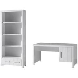 BEIMÖBEL Set Karalynn Jugendzimmer Möbel Set MDF Weiß ERCO10