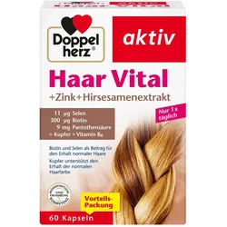 DOPPELHERZ Haar Vital+Zink+Hirse Kapseln