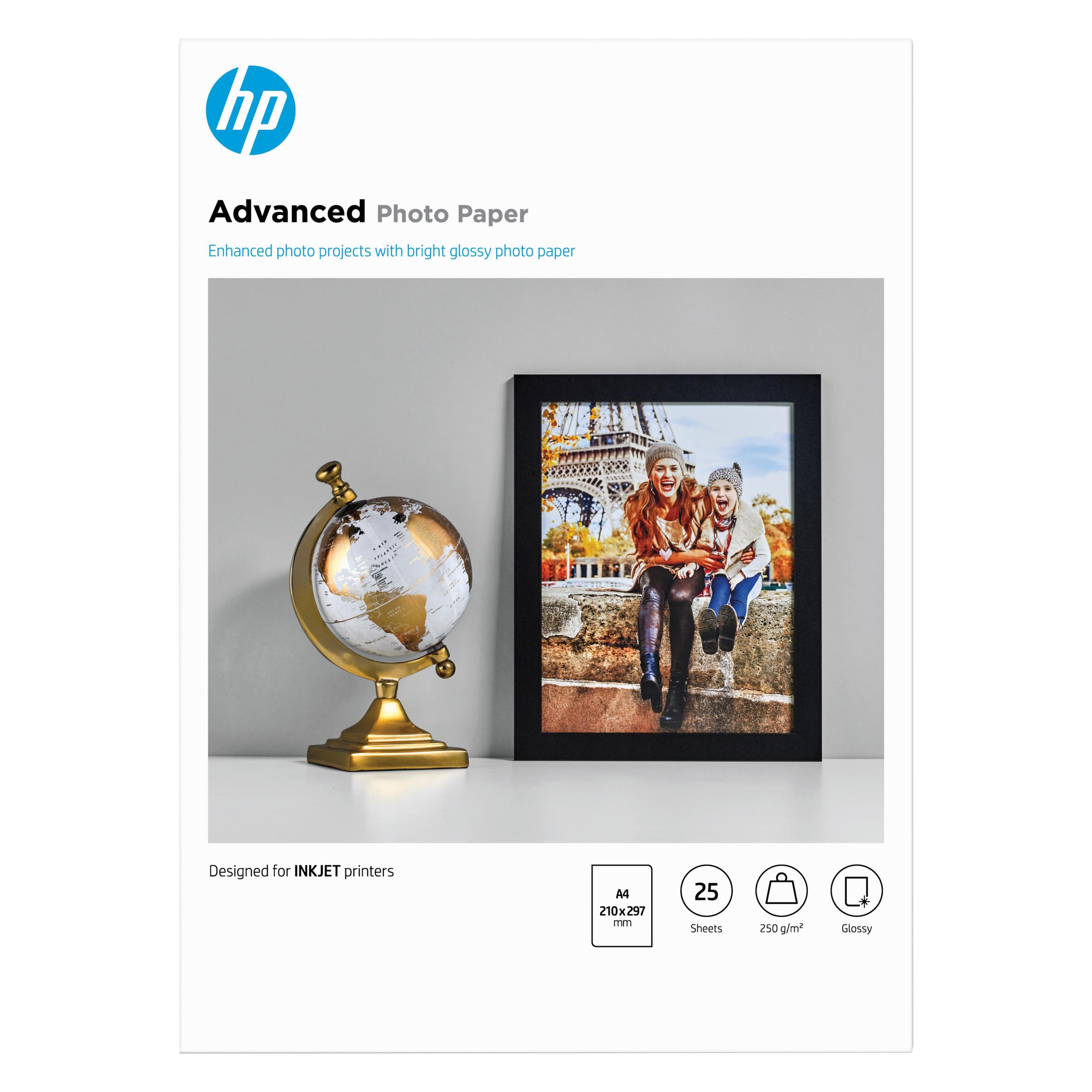 HP Advanced Fotopapier, - /A4/210 x (250 g/m², A4, 25 Stk.) (Q5456A)