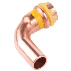 Logafix Kupfer Gas Bogen 90° i/a 42 V-Kontur