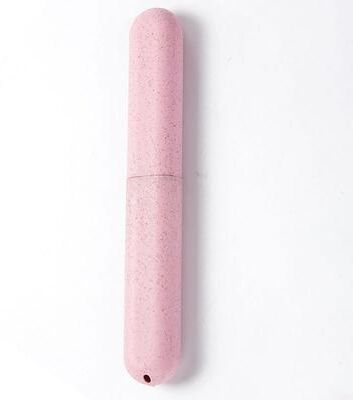 Inspire Daily Merch Portable Toothbrush Protector, Travel Toothbrush Tube Cover, Health Toothbrush Storage Box pink