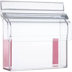 Visitenkartenhalter outdoor mit Deckel, Acryl (PMMA), transparent