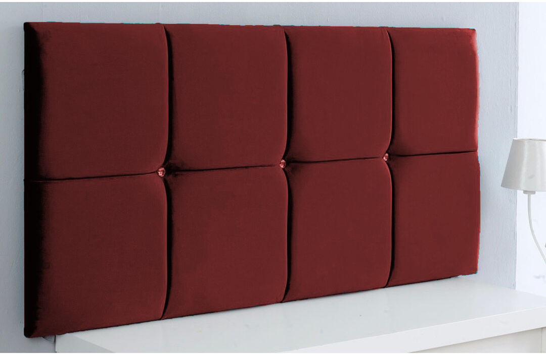 Fairmont Park Upholstered Headboard Teal Chenille Small Double (4')