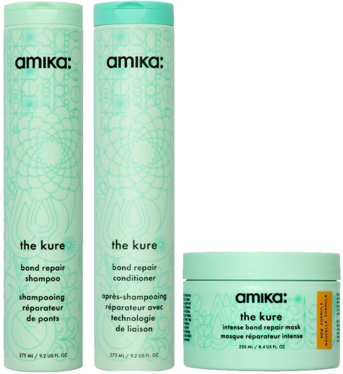 amika The Kure Bond Repair Shampoo 275ml & Bond Repair Conditioner 275