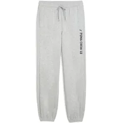PUMA Herren Sporthose M GRAPHIC FRENCH TERRY JOGGER, Größe XL in Silber Silber