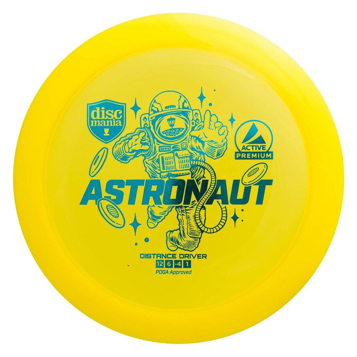 Discmania Discgolf Disc Distance Driver ASTRONAUT Active Premium Gelb (6430074954789)