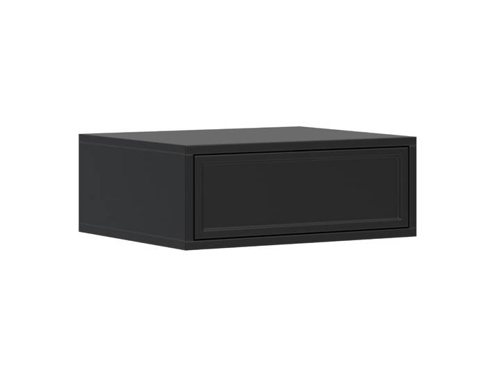 Hängender Nachttisch Velveto mit Schublade 50 cm schwarz