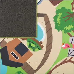 TT Home, Spielteppich + Spielmatte, Kinderzimmerteppich Teppich Junge Mädchen Kinderteppich Baby Rutschfest Strasse (160 cm)