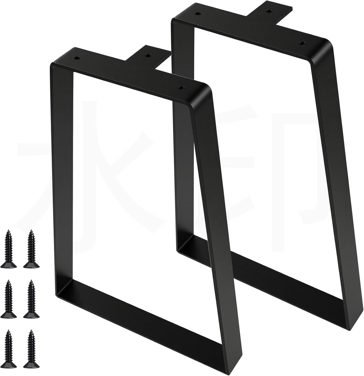 Tafelpoten Metaal Zwart - Industrieel Design - Hoogte: 35 cm