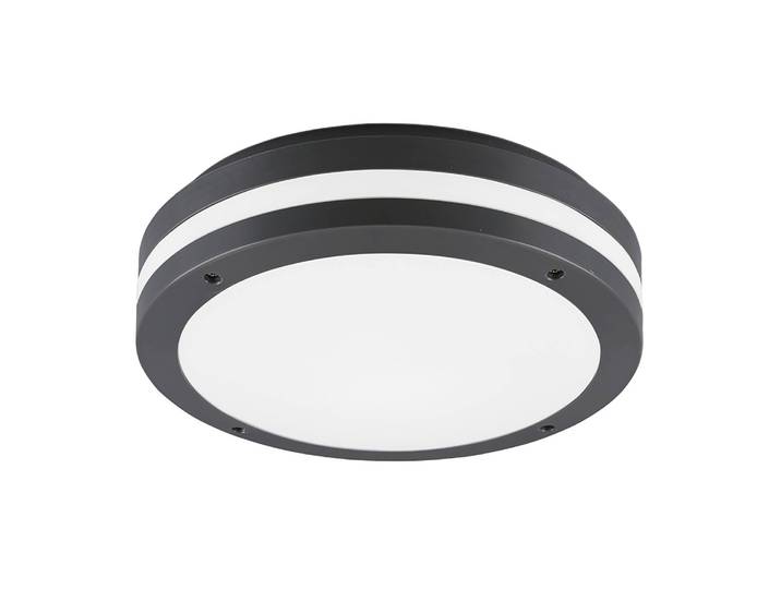 LED-Deckenleuchte Kendal Ø 30cm Schwarz/Schwarz