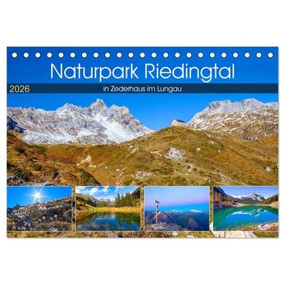 Naturpark Riedingtal (Tischkalender 2026 DIN A5 quer), CALVENDO Monatskalender