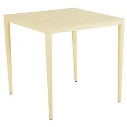 Brafab Gartentisch Bigby 76 x cm Aluminium Gelb Lemon