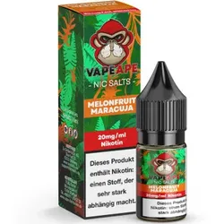 VapeApe Melonfruit Maracuja NicSalt Liquid 10ml / 20mg