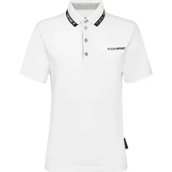 PLEIN SPORT Kurzarm-Poloshirt, Größe XS in Weiß 01